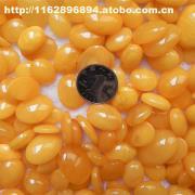 东莞樟木头友鑫琥珀工厂 烤色老蜜蜡戒面现货供应