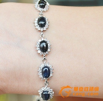 天然蓝宝石手链 |天然蓝宝石手链 拍卖|竞价|价格|交易-珠宝拍卖-华夏收藏网